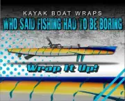 Blue Marlin Skin 14ft KAYAK VINYL WRAP KIT GRAPHIC DECAL/STICKER
