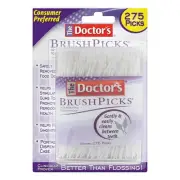 BrushPicks Interdental Toothpicks, 275 Count (Pack of 9)
