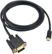 ARTIBETTER 6ft to Vga Cable Mini to Vga Adapter Laptop to HDTV Monitor Projector Adapter Gold Plated Connectors Support 1920x1200 Resolution