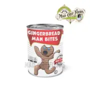 FUNNY XMAS Gingerbread Man Bite #300 Can Label White Elephant Gift Santa 4"x9"