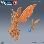 Moth Girl B | Epic Miniatures | RPG D&D Pathfinder Wargaming