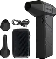 Turbo Jet Blower, 130000 RPM Portable Mini Jet Fan, Electric Air Duster with Adjustable Speed, Handheld Air Blower with Storage Case for Car, Hair, Keyboard, Sofa, Camera,Cleaning