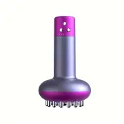 NNETM Heated Metal Back Massager - Handheld Smart Brush(Purple)