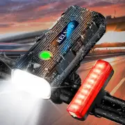 Bike Lights for Night Riding, High Lumen 5800mAh 15.5H Runtime Aluminum Bicyc...