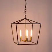 Le Mans Pendant Light 5Lt Medium in Black