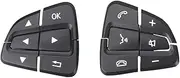 Multi-Function Steering Wheel Switch Buttons for Mercedes Benz AB GLA GLS GLE W176 W246 W166 0999050600 0999050700 Black Push Button Switches