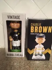 Pittsburgh Pirates Black Vintage And White Charlie Brown Bobblehead SGA 5/19/18