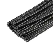 Mini Hot Glue Gun Sticks 6-inch x 0.27-inch for Glue Guns, Black 30pcs