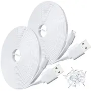 2-Pack 10FT USB Power Extension Cable for Wyze Cam,Wyzecam Pan,Yi Home Camera