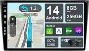 ¦ 8G+256G ¦ Android 14 IPS Car Stereo for Mazda CX-9 (2007-2015) - Wireless CarPlay/Android Auto - LED Camera + MIC -10.1 Inch 2 Din 8 Core -DAB Steering Wheel Fast-Boot 360-CAM GPS Navi Head