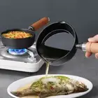 - 11cm Cast Iron Saucepan Mini Egg Frying Pan Nonstick Small Soup Pot Milk Pan