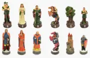 Italfama Robin Hood Chess Pieces - Resin, Hand-Painted (UK)
