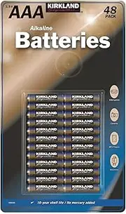 Kirkland Signature Alkaline AAA Batteries - 48 Pack