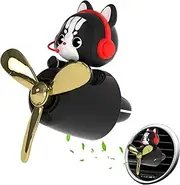 Car Air Freshener Vent Clip - Cartoon Pilot Cat Automotive Perfume,Car Vent Conditioner Clip Aromatherapy Ornament, Cute Air Outlet Vent Fresheners for Most Vehicles