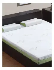 [DreamZ] Bamboo Memory Foam King Single Mattress Topper 5cm in White/Blue