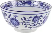 Amosfun Blue and White Porcelain Bowl Soup Bowl Party Bowl Dinner Food Bowl Kitchen Bowl Dinner Serving Bowl Ceramic Bowl Convenient Serving Bowl Ceramic Salad Bowl Small Serving Bowl