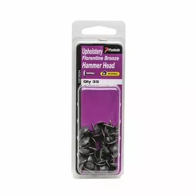 Paslode 4.8 x 2mm Florentine Bronze Hammer Head Upholstery Nails - 35 Pack