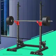 Finex Squat Rack Adjustable Barbell Rack Bar Stand Weight Bench Press Dipping...