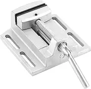 Oumij Vice Vise Machine, 2.5" Drill Press Vice, Milling Drilling Clamp, Silver
