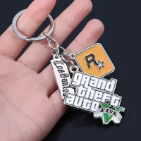 在飛比找蝦皮購物優惠-臺灣熱賣GTA5遊戲週邊掛件書包鑰匙扣俠道列獵飛車手金屬鑰匙