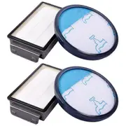 4Pcs HEPA Filters for Rowenta Cyclonic Power Series RO3753EA, RO3731EA, RO3786EA / for Moulinex / Te black