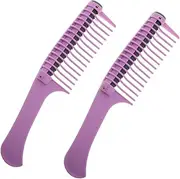 Generic 2PCS Hair Dyeing Comb Durable Applicator Brushes with Roller for Even Hair Color Application and Comfortable Grip for Dyeing Oil Treatments and Styling