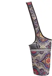 Yoga Mat Bag, Long Tote Carrier for Easy Transport, Stylish Bohemian Design, Multi-Functional Storage for Gym and Travel, Sturdy Sport Accessories Organizer, Fits Most Standard