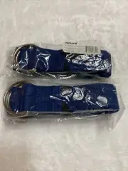 Sporti Studio Pair 6 Foot Yoga Straps D-Ring Dark Blue Quantity 2