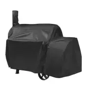 Offset Smoker Cover Outdoor Heavy Duty Waterproof Grill Cover Compatible for