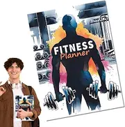 Workout Log Book, Diet Gym Exercise Log Book Planner, Gym Weight Loss Notebook For Achieving Your Wellness Goals