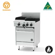 Goldstein Gas 2 Burners, 305 X 510 mm BBQ, 20'' Static Electric Oven PF12Q220E-X
