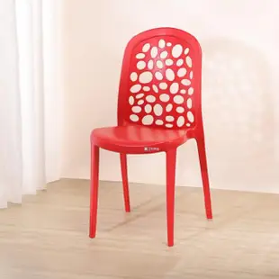 【KEYWAY 聯府】休閒椅（6入）靠背椅塑膠椅子X3281