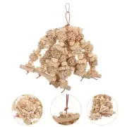 Lovebirds Parrot Toy Visually Appealing Fine Workmanship Travel