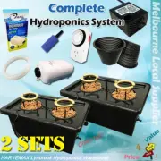 2 Set Hydroponic 50L DWC Watering System Irragation Kit Air Water Pump Aeroponic