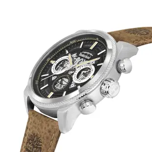 【Timberland】手錶 男錶 HADLOCK系列 46mm機械感多功能皮革錶 日期顯示(TDWGF2200704)