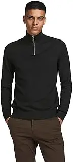 Jack & Jones Men's Jjeemil Knit Half Zip Pullover Sweater