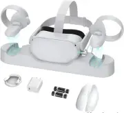 VR Charging Dock for Meta Quest 2/Oculus Quest 2,[Support Elite Strap with Batte