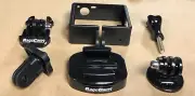 FRAME MOUNT CASE SLIDER BUCKLE FOR GOPRO HERO3+4 BLACK NAKED CAMERA-LCD BACPAC