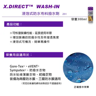 [NIKWAX] TX.Direct® Wash-In 浸泡式 防水布料撥水劑 300/1000ml (251/253)