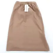 Vintage Pendleton Womens 6 Petite Skirt A-Line Virgin Wool Camel Tan