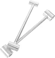 PRETYZOOM 2PCS Hinge Gap Adjustment Wrench Dual Head Spanner Tool for Precise Flag Hinge Repair Ergonomic Design for Home and Tailor Shop Use High Construction