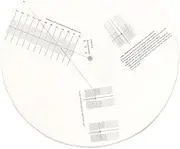 Turntable Cartridge Alignment Protractor Mat, Anti-sliding LP Vinyl Record Pickup Calibration Plate Distance Gauge Protractor Adjustment Tool Ruler for Turntable Accessor