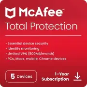 McAfee Total Protection 2025 | DIRECT FROM MCAFEE | Same Day Digital Delivery