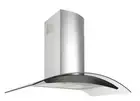 900mm Stainless Steel & Curved Glass Canopy Rangehood Motor With LED light bar
