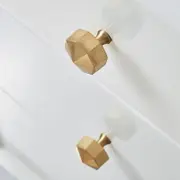 Kitchen knobs Octagon solid brass