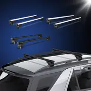 Universal Car Roof Rack Cross Bars Aluminium Black/Silver Adjustable 1200/1360mm Car 90kgs load Carrier