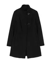 Fay Kids Virginia High-Neck Hook-Fastened Coat 14Y,12Y,10Y Black