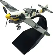 Replica Pre-Build Aircraf 1:72 for German BF109F Classic Vintage Metal Die-cast Fighter (with Stand) Pre-Build Military Aircraf Model Collection Gift Display
