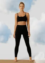 [Lorna Jane] Liberty Ankle Biter Leggings in Black, Size - Medium M Black