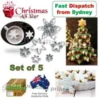 Snowflake Christmas cookie cutter set cutters 3d tree Snowflakes Biscuit dinner